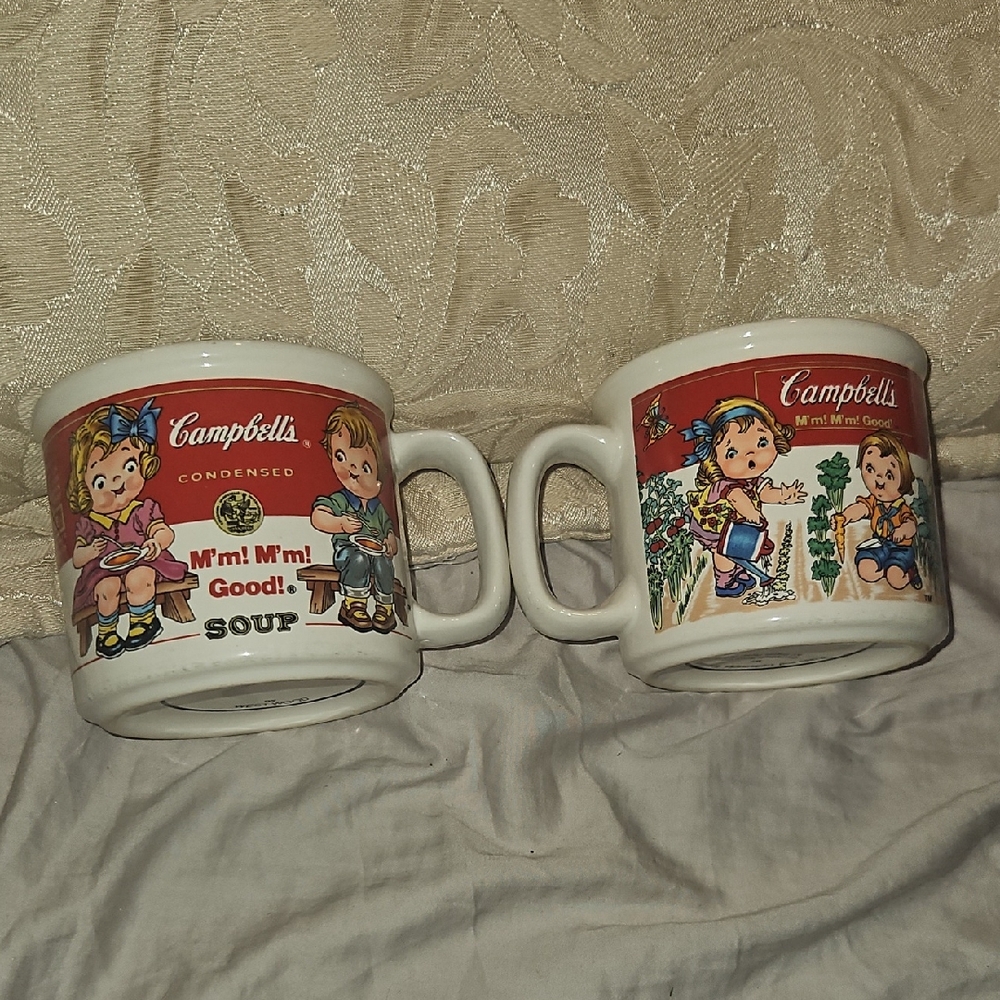 Vintage Soup Mugs - Campbells